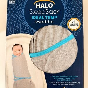 Halo SleepSack Swaddle with Blue Accents
